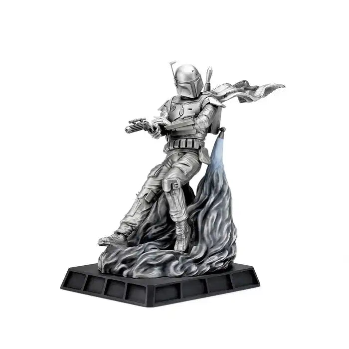 Gilt Boba Fett Battle Ready Pewter Figurine (Available in 2 Colors)