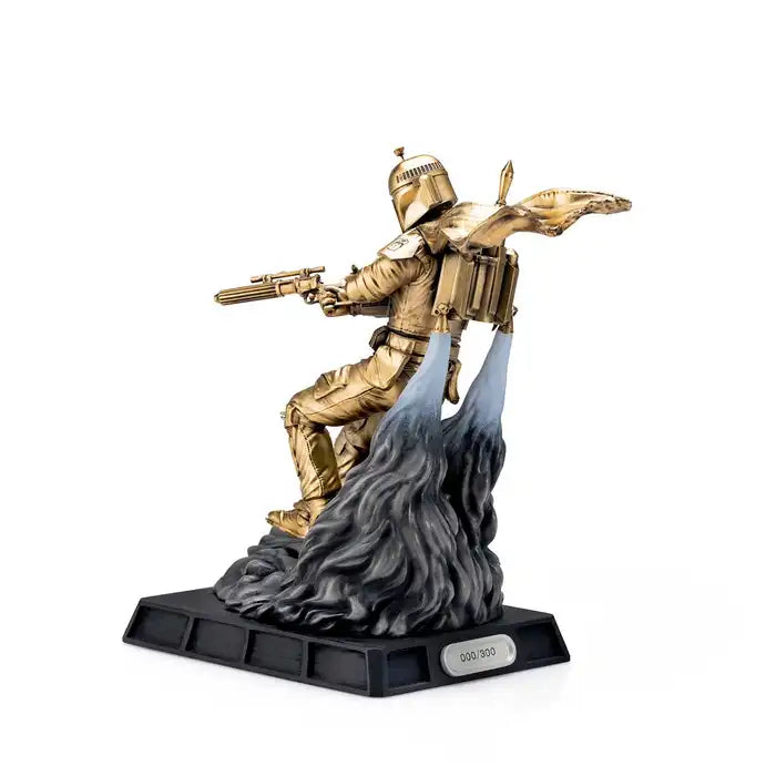 Gilt Boba Fett Battle Ready Pewter Figurine (Available in 2 Colors)
