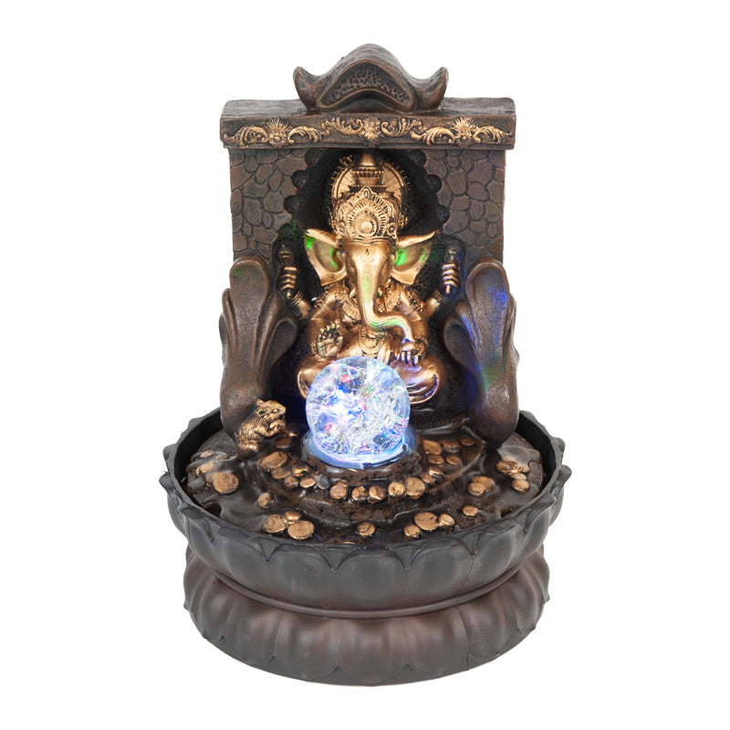 Gilt Ganesha Polyresin Tabletop Decor