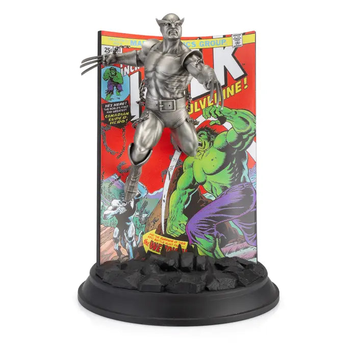 Gilt Wolverine The Incredible Hulk Volume 1 Pewter Figurine- Silver