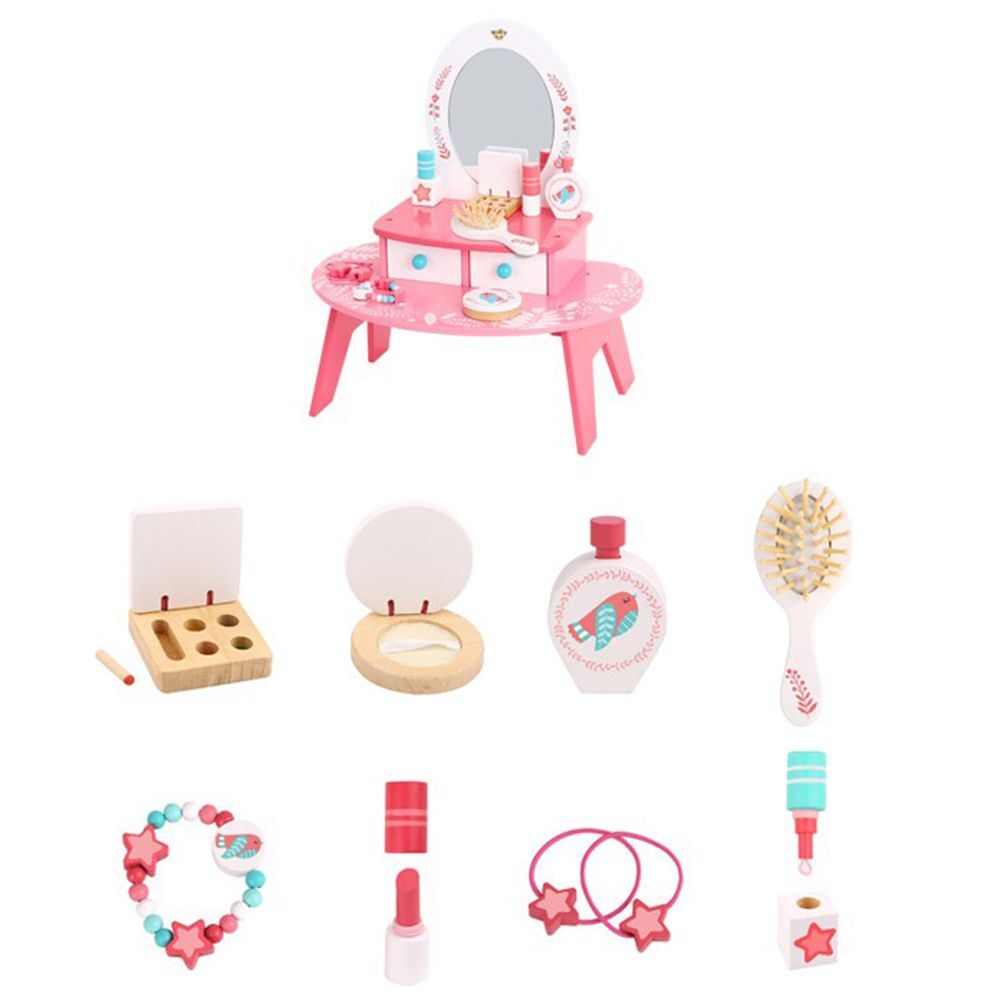 Girls 2 Drawer Pink Dressing Table Playset