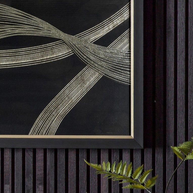 Glamorous Current Two-Tone Framed Art