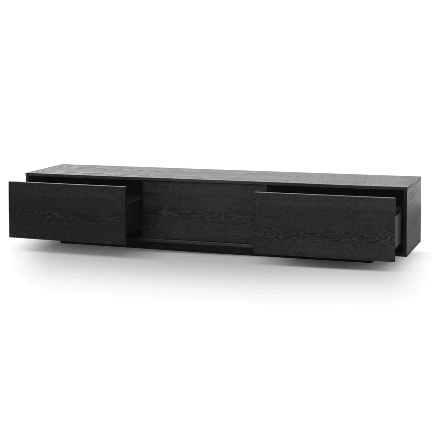 Glamour Media TV Unit 230cms - Black