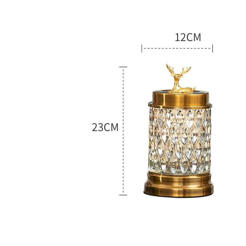 Glass Candy Jar Food Storage Table Decor 23cms