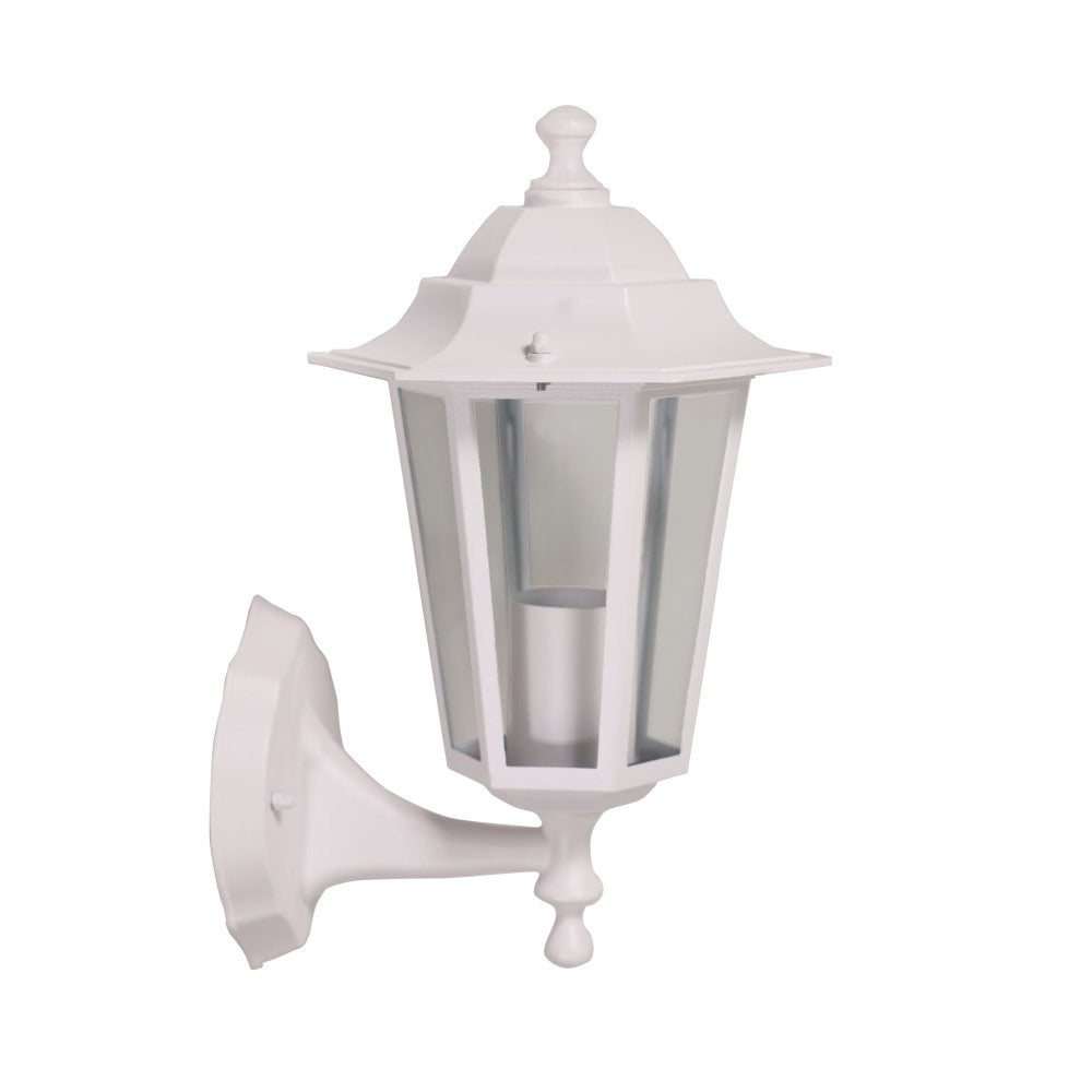 Glass Panel Traditional Outdoor Wall Light (Available in 2 Colors)