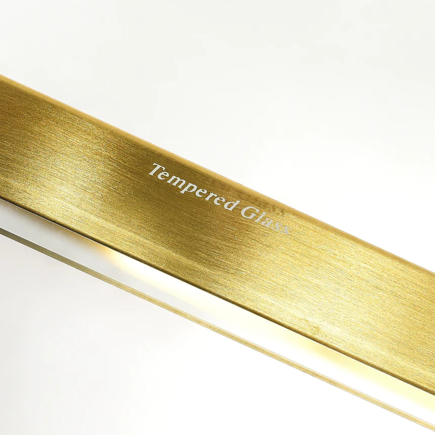 Glass Wonder Dining Table 190cms - Gold