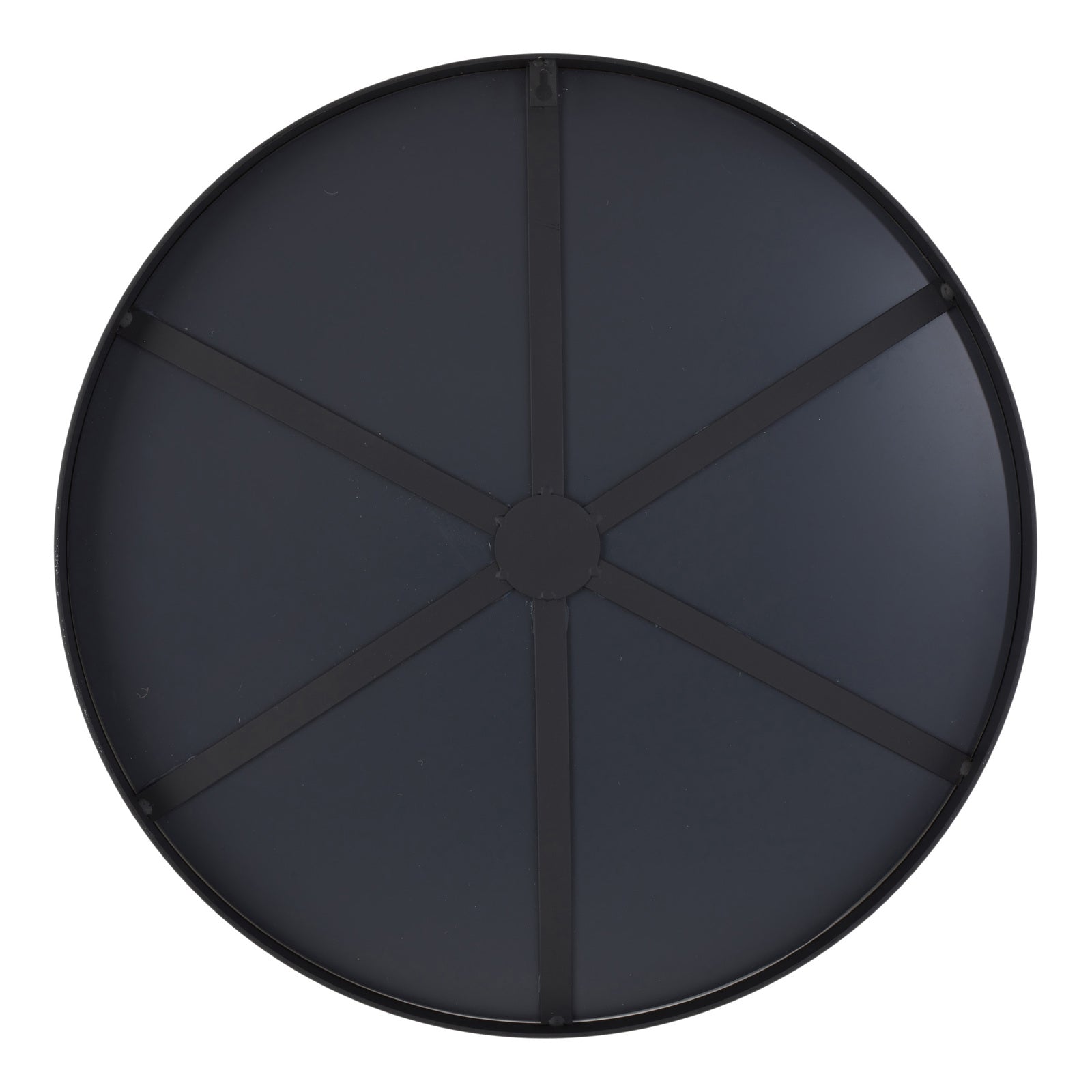 Glowing Glamour 60cm Iron Mirror - Black