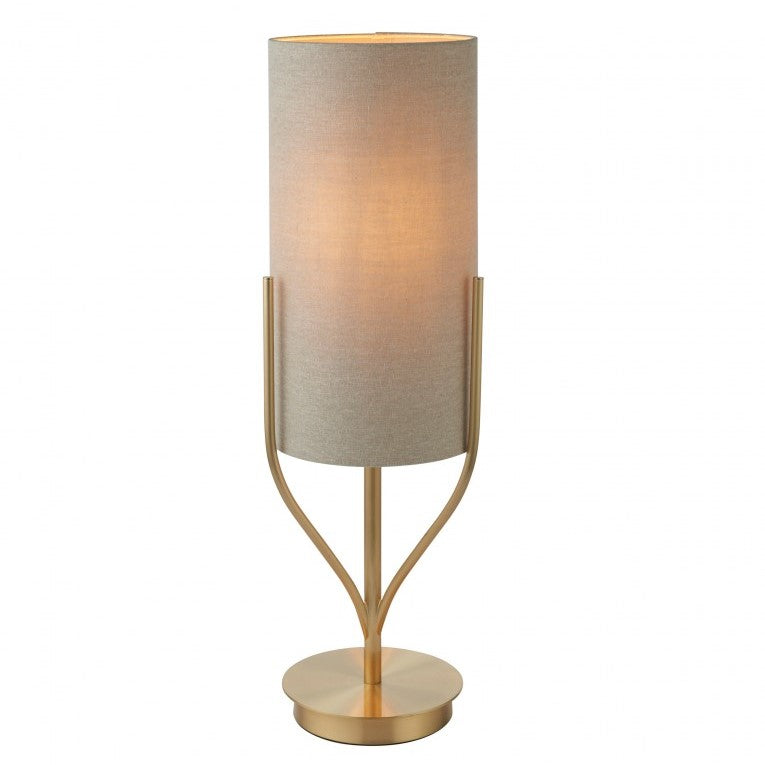 Golden Ambiance in Satin Brushed Gold Table Lamp