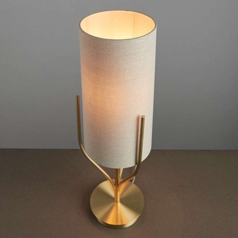 Golden Ambiance in Satin Brushed Gold Table Lamp