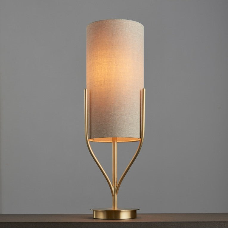 Golden Ambiance in Satin Brushed Gold Table Lamp