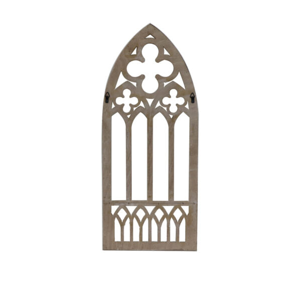 Gothic Arc Wooden Wall Decor 90cms