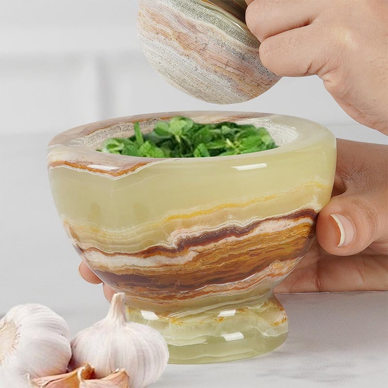 Gourmet Series Marble Mortar & Pestle Set (Available in 3 Colors)