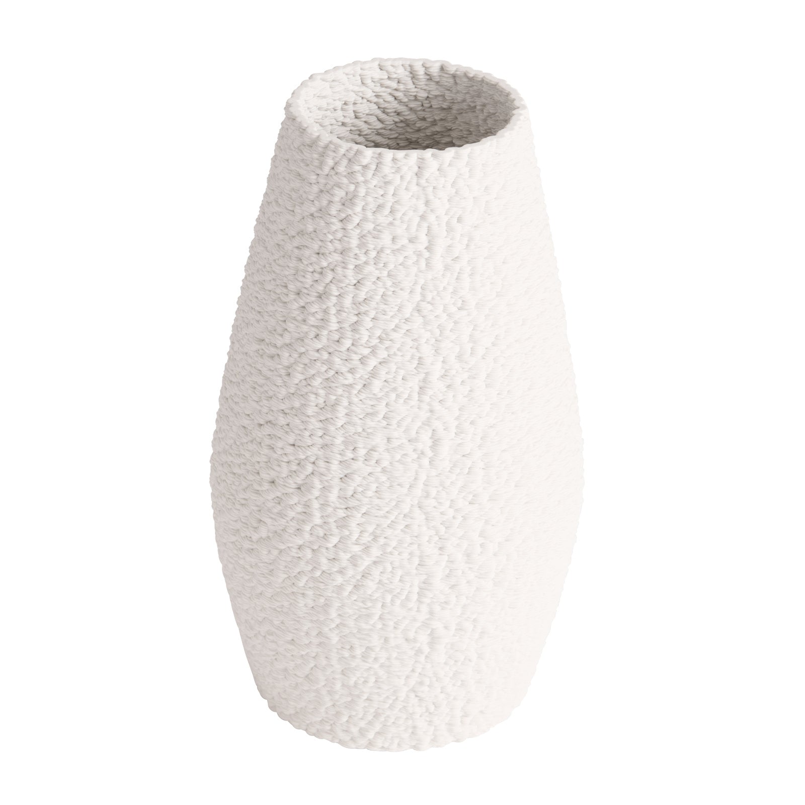 Graceful Design White Ceramic Vase - 32cms