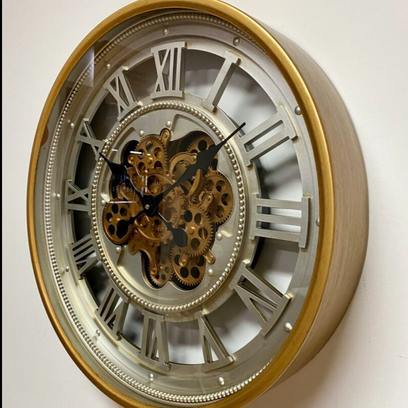Grandeur Gears Metal Wall Clock 60cms