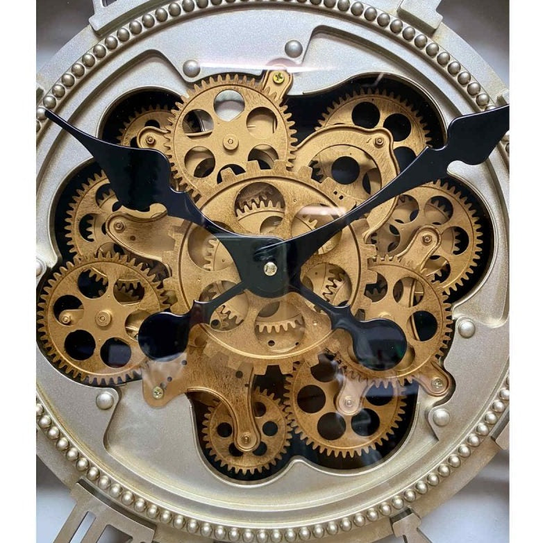Grandeur Gears Metal Wall Clock 60cms
