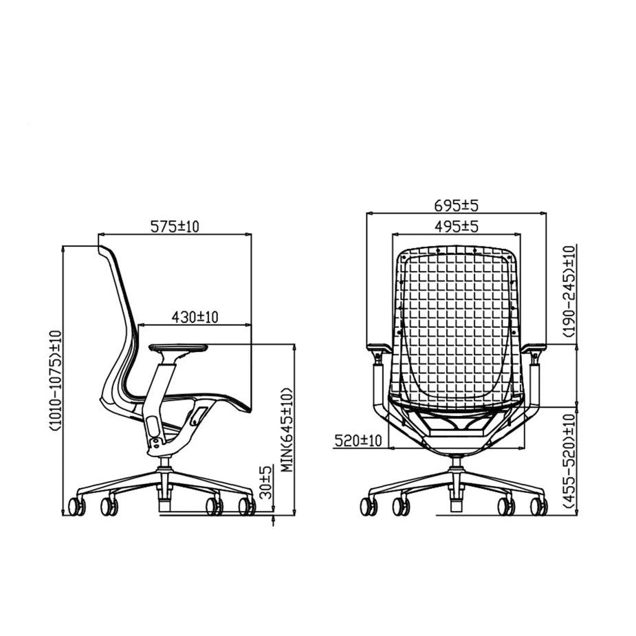 Gravity Ergonomic Office Chair - Charcoal