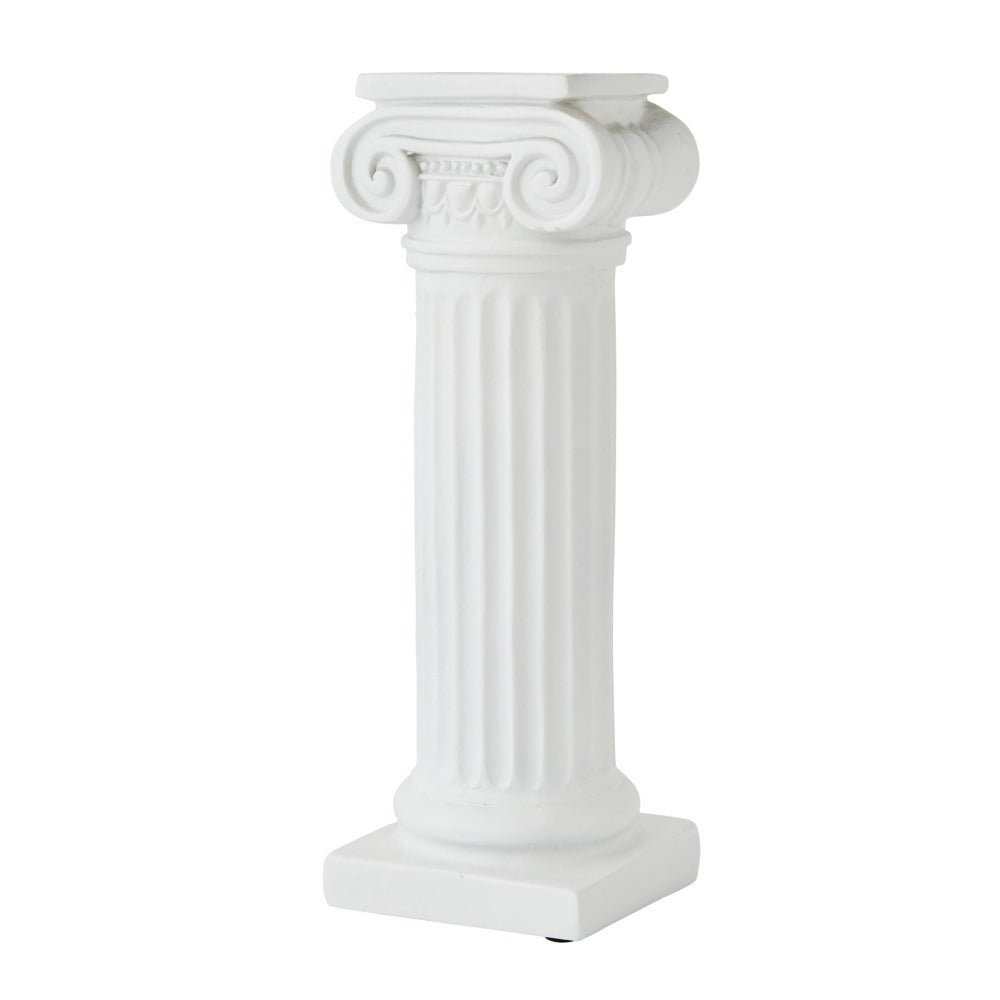 Greek Column Pillars Candle Holder - Tall White