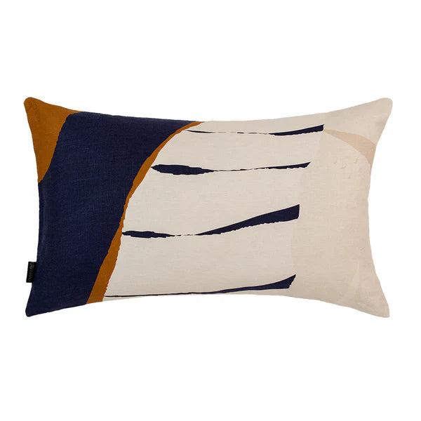 Grounded Lumbar Double-Sided Pattern Cushion - 50x30cms