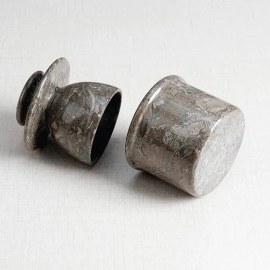 Premuim Quality Marble Butter Crock - Grey