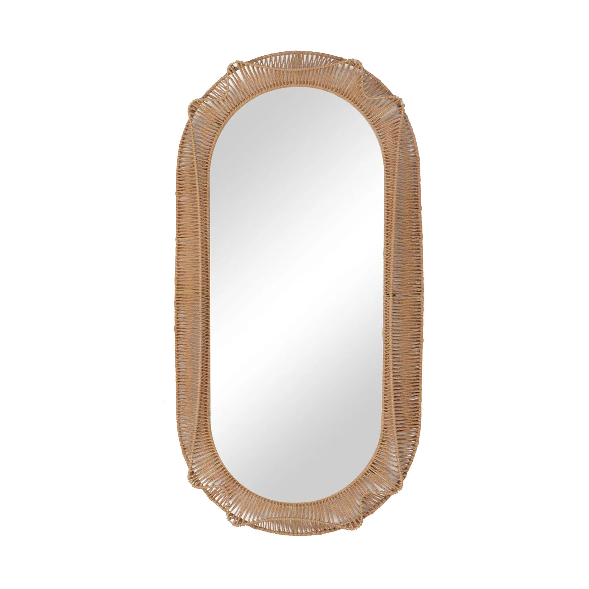 Hamptoms Oval Weave Wall Mirror - 120cms