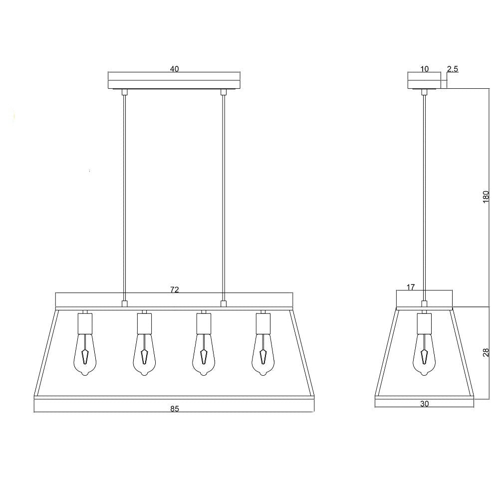 Hamptons Style Classic Pendant Light (Available in 2 Colors)