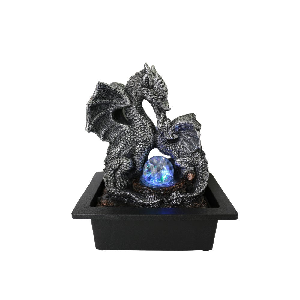 Hand Crafted Legendary Dragons Resin Art Decor - 27cms