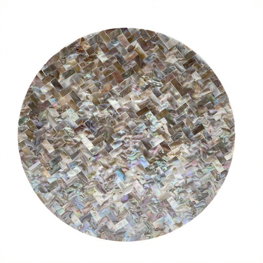 Handcrafted Alpine Pearl Side Table - Grey