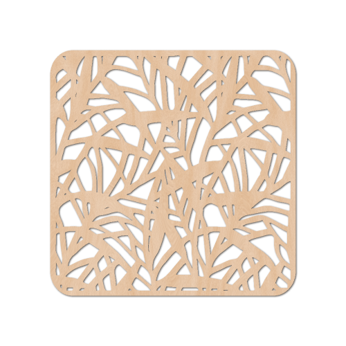 Handcrafted Bamboo Designer Birch Plywood Coasters - 10 x 10cms