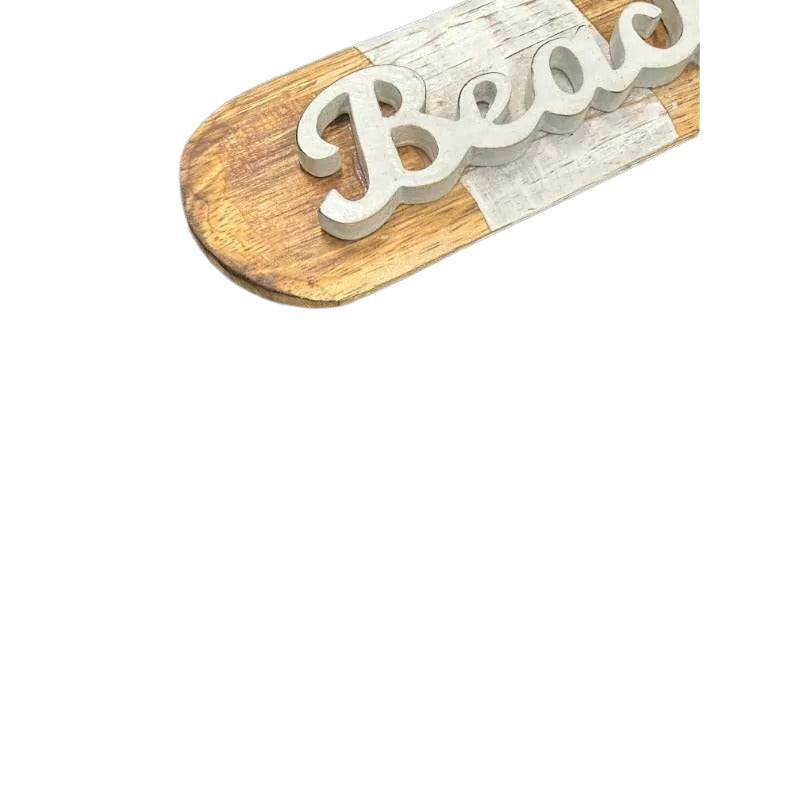 Handcrafted Beach Paddle Wall Art - 10x2x60cms