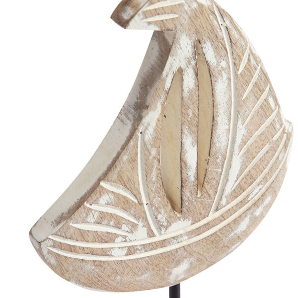 Handcrafted Boat on Base Home Decor Large