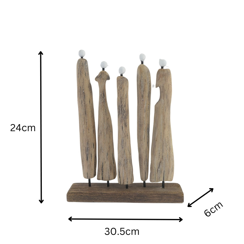 Handcrafted Contemporary Family & Friends Statue - 24x6x30.5cms
