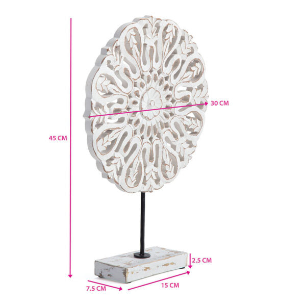 Handcrafted Contemporary Mandala Plaque on Base - 30x10x45cms