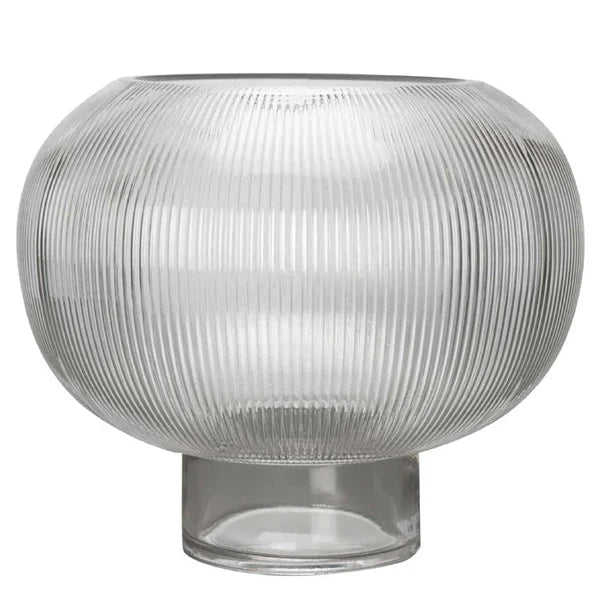 Handcrafted Dovi Clear Glass Vessel