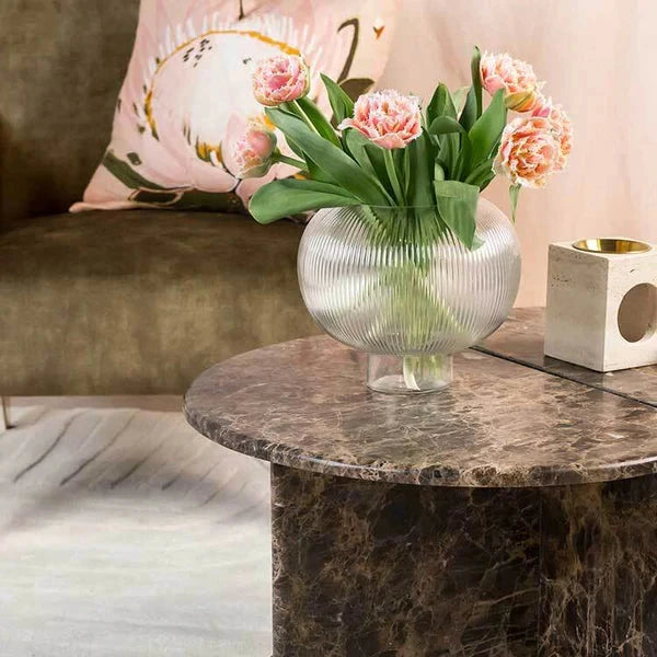 Handcrafted Dovi Clear Glass Vessel