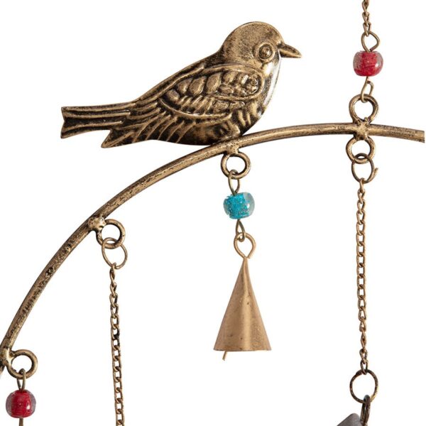 Handcrafted Hanging Arch Chime With Birds
