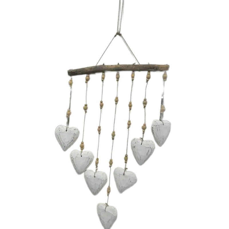 Handcrafted Hanging Hearts Mobile - 35x3x77cms