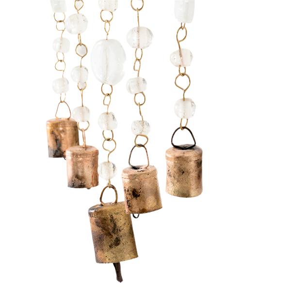 Handcrafted Hanging Tree of Life Beads & Bells Wind Chime