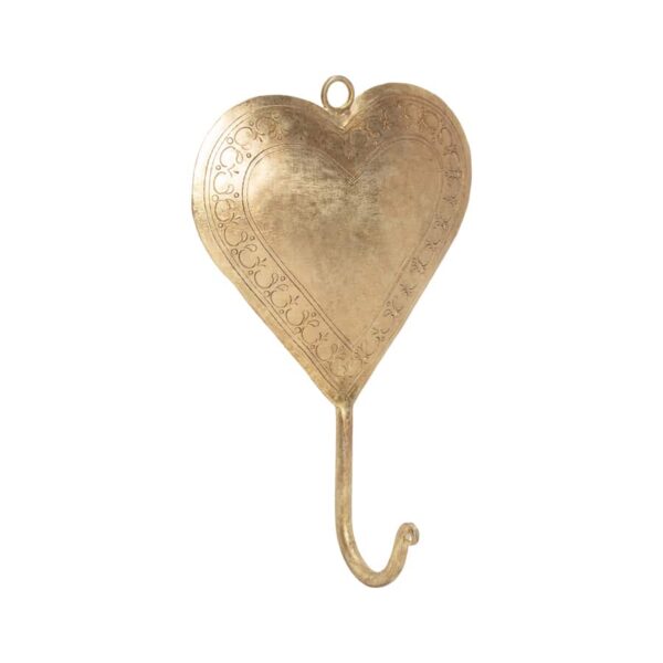 Handcrafted Heart Wall Hooks Set of 4