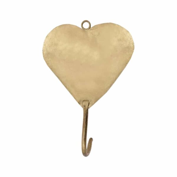 Handcrafted Heart Wall Hooks Set of 4