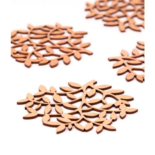 Handcrafted Leaf Designer Birch Plywood Coasters - 10 x 10cms