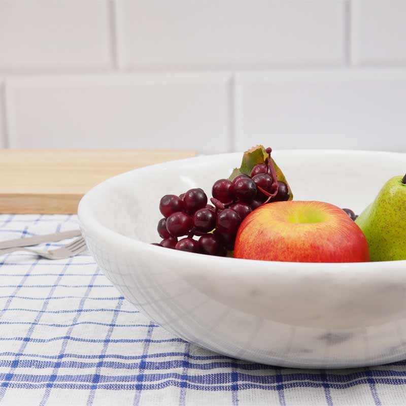 Handcrafted Marble Fruit Bowl (Available in 2 Colors)