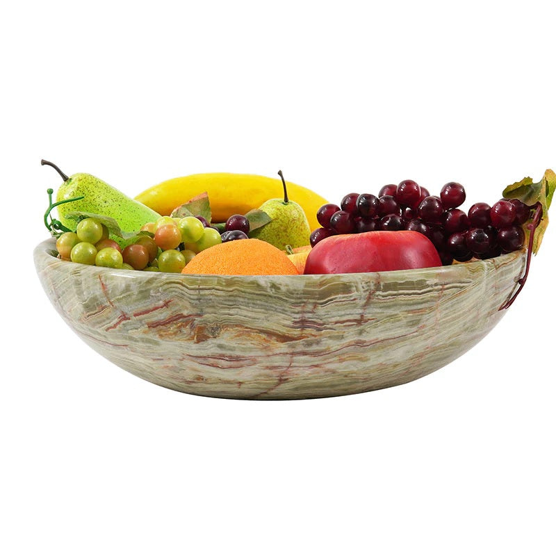 Handcrafted Marble Fruit Bowl (Available in 2 Colors)