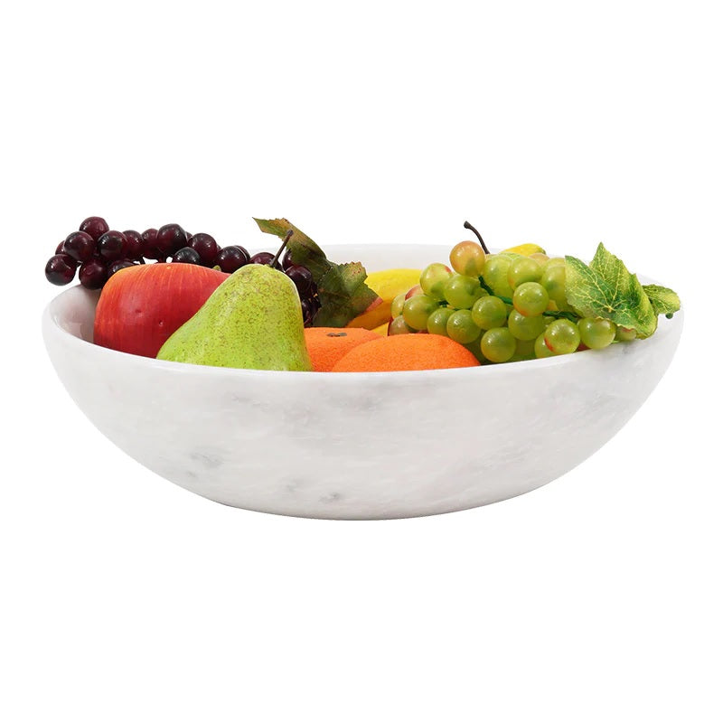 Handcrafted Marble Fruit Bowl (Available in 2 Colors)
