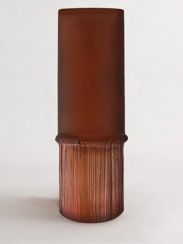 Handcrafted Monte Rust Glass Vessel