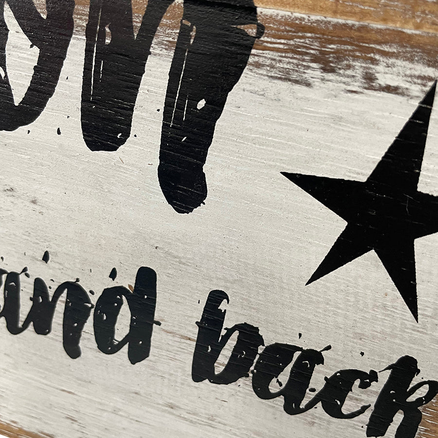 Handcrafted 'Moon and Back' Wall Decor