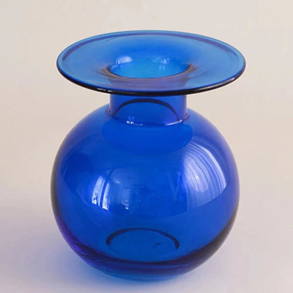 Handcrafted Verona Blue Glass Vessel