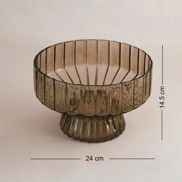 Handcrafted Verona Brown Glass Vessel