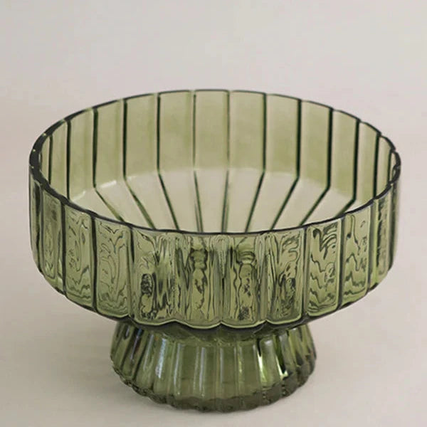 Handcrafted Verona Green Glass Vessel