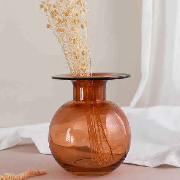Handcrafted Verona Rust Glass Vessel