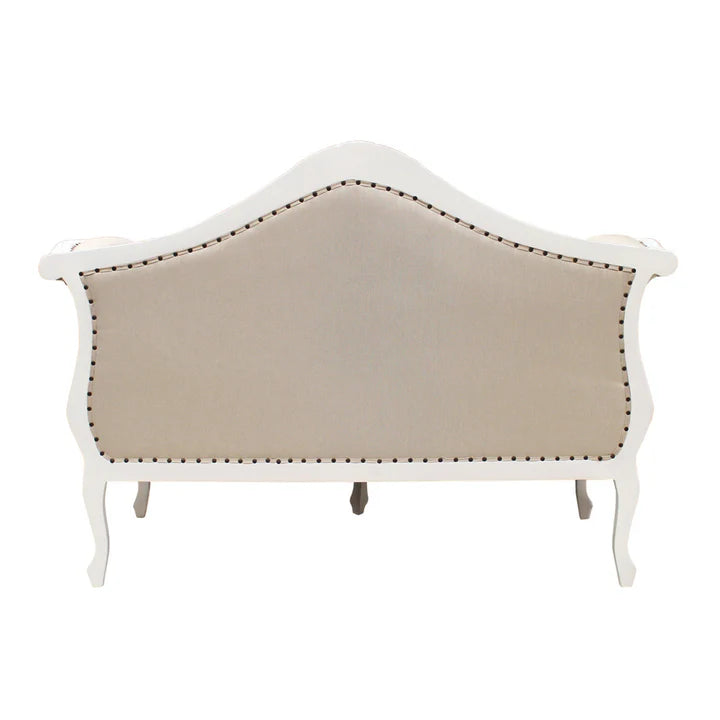 Handcrafted Vintage Madrid Couch Sofa - Distressed White